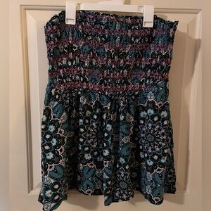 Torrid Black and Blue Patterned Top